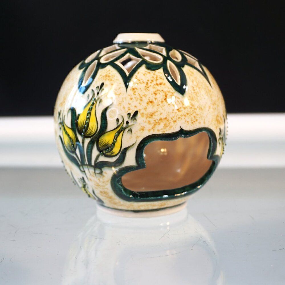 Cini Iznik Pottery Tea Light Votive Holder Candle Holder Chini Çini Iznik Aras
